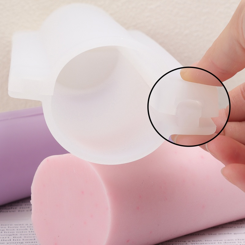 Soap Making Guide For Beginners - قالب صابون سيليكون على شكل عمود