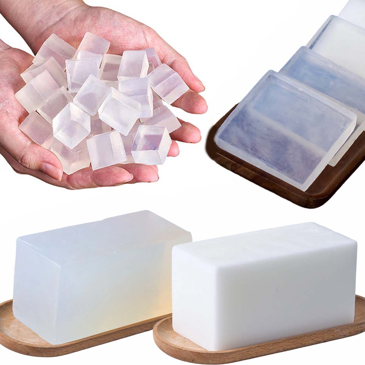 Soap Making Glycerin Base - 1000 جرام قاعدة صابون الجلسرين لتقوم