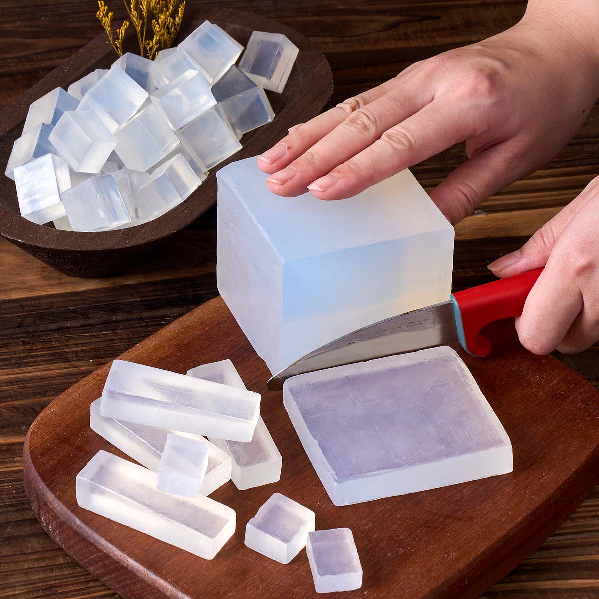 Soap Making Glycerin Base - قاعدة صابون الجلسرين الأبيض الشفاف DIY
