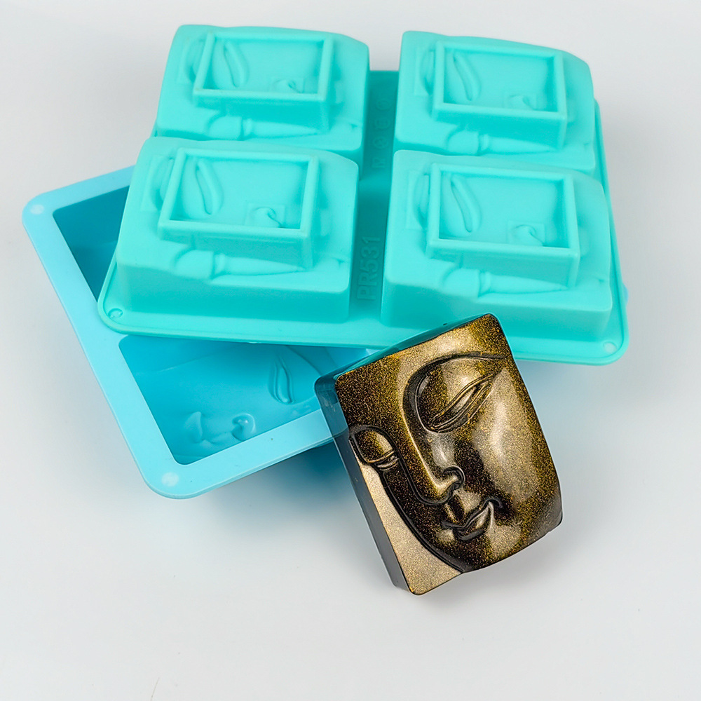 Soap Making Guide For Beginners - سيليكون بوذا صورة قالب الصابون ،